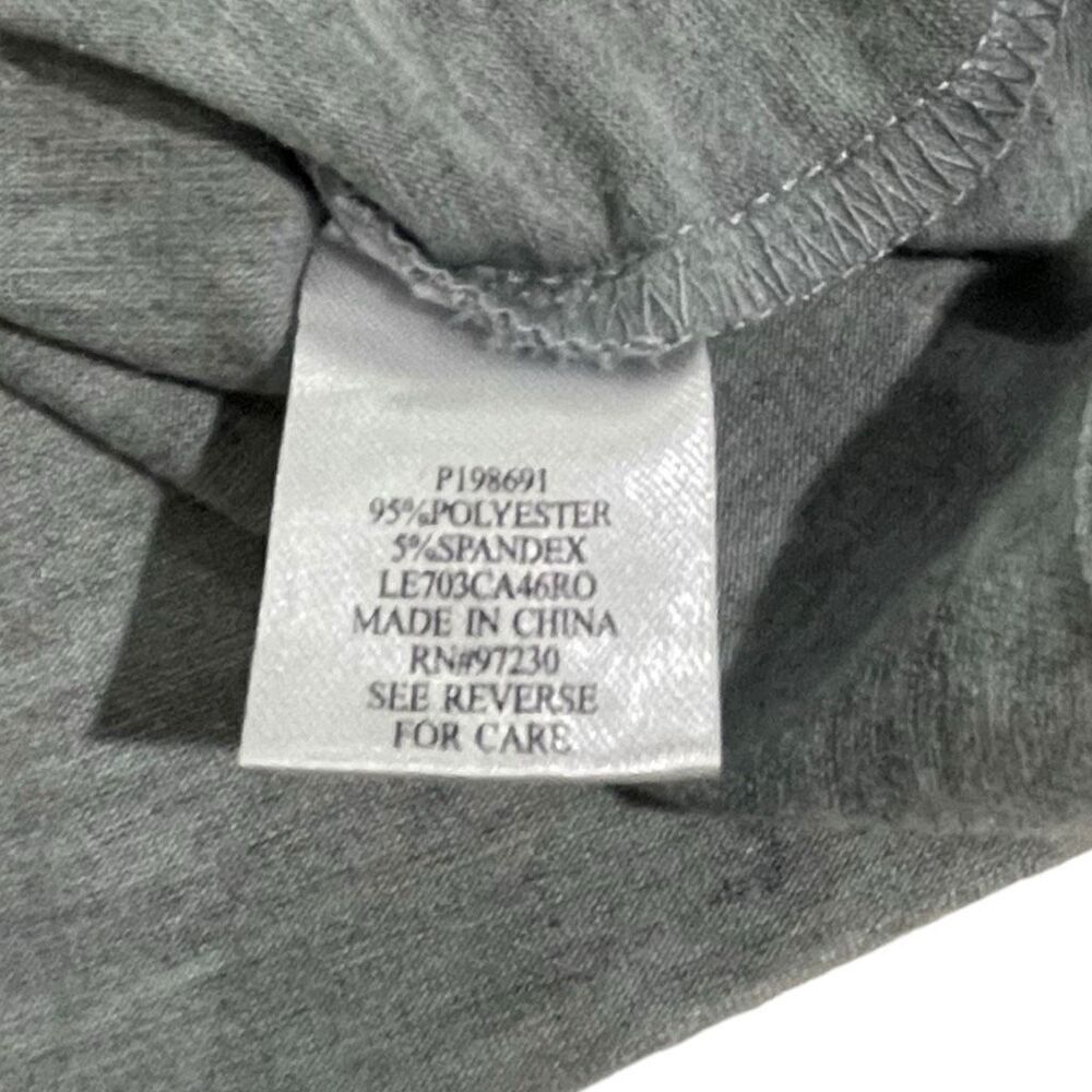 Absolutely Famous Grey & Blue Flutter Bell Sleeve Top - Size 2X - Picture 5 of 7
